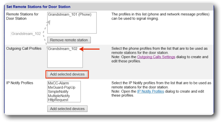 Remote Stations for Door Station