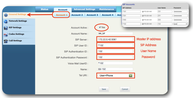 Interfaz Web GXV3240