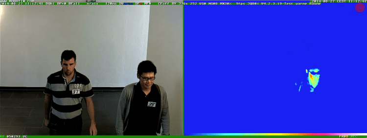 Detección de fiebre e identificación del sujeto con una sola cámara